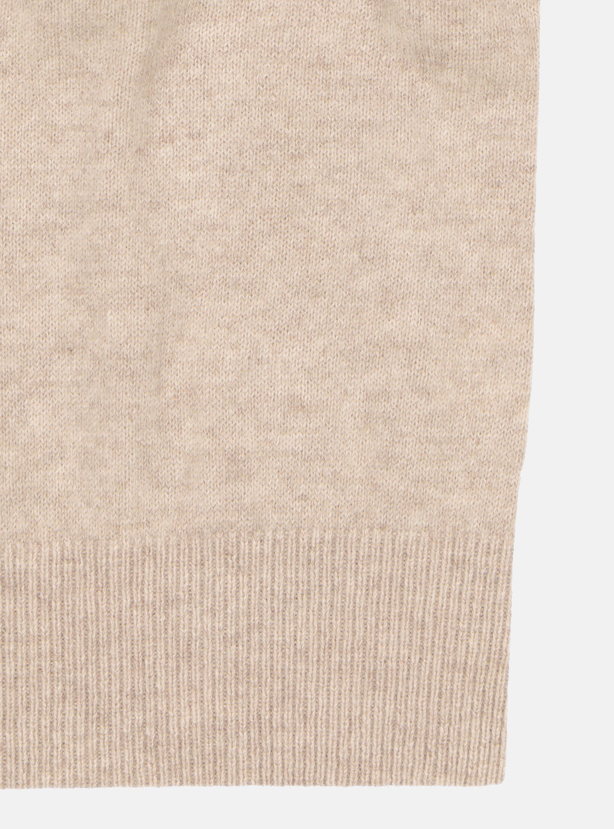 Maglia girocollo 100% cashmere, ECRU